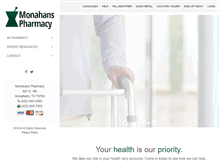 Tablet Screenshot of monahansrx.com